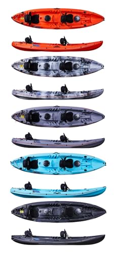 Galaxy Kayaks Tandem Solo HV - Zweier + Einer Kajak Sit On Top Kajak Angelkajak SSV, Galaxy Kayaks:(G) Graphit