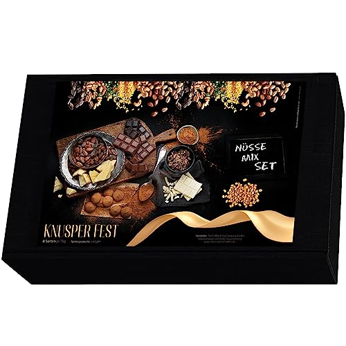 C&T Ostern Nüsse Geschenkset | 8 leckere knackig frische Snacks je 75g | Nussmischung in präsentfertiger Oster-Geschenkbox