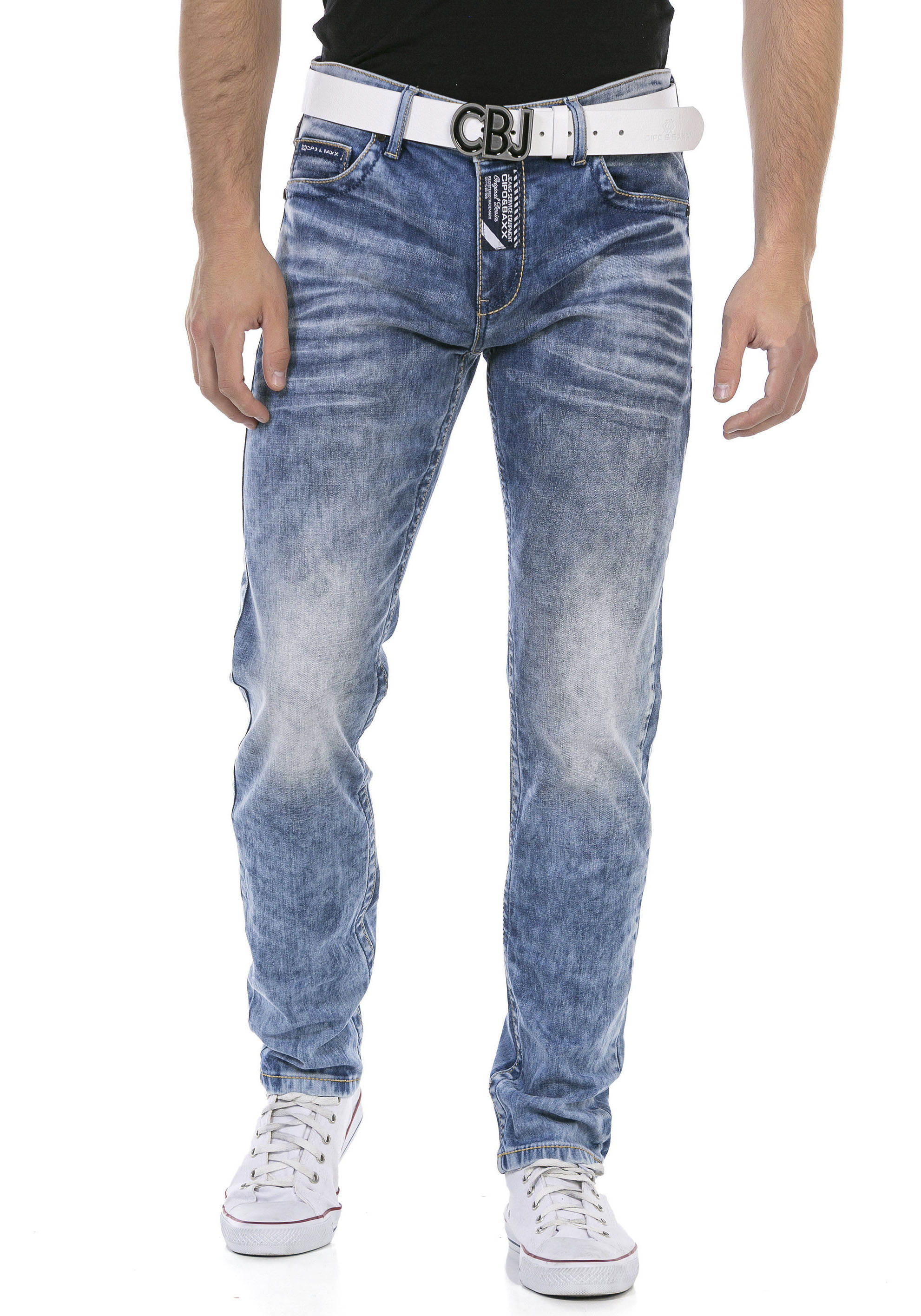 Cipo & Baxx Regular-fit-Jeans, mit markanter Waschung