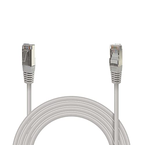 Waytex 33095A Netzwerkkabel (RJ45, Cat 6, geschirmt, FTP, 50 m, grau