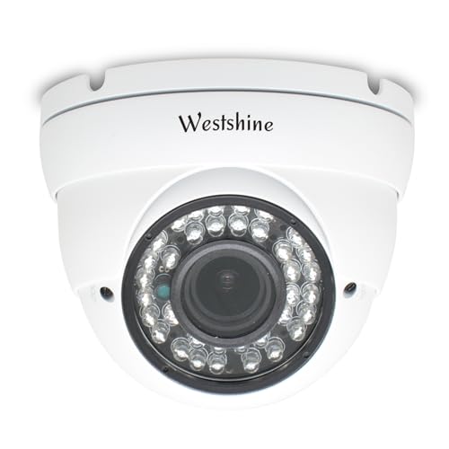 Westshine 1080P Überwachungskamera Aussen Dome Kamera, CCTV Überwachung 2.0MP 2.8mm-12mm 1/3" Weitwinkelobjektiv, TVI/CVI/AHD/CVBS IR-Cut 36 Infrarot LEDs 100ft Nachtsicht