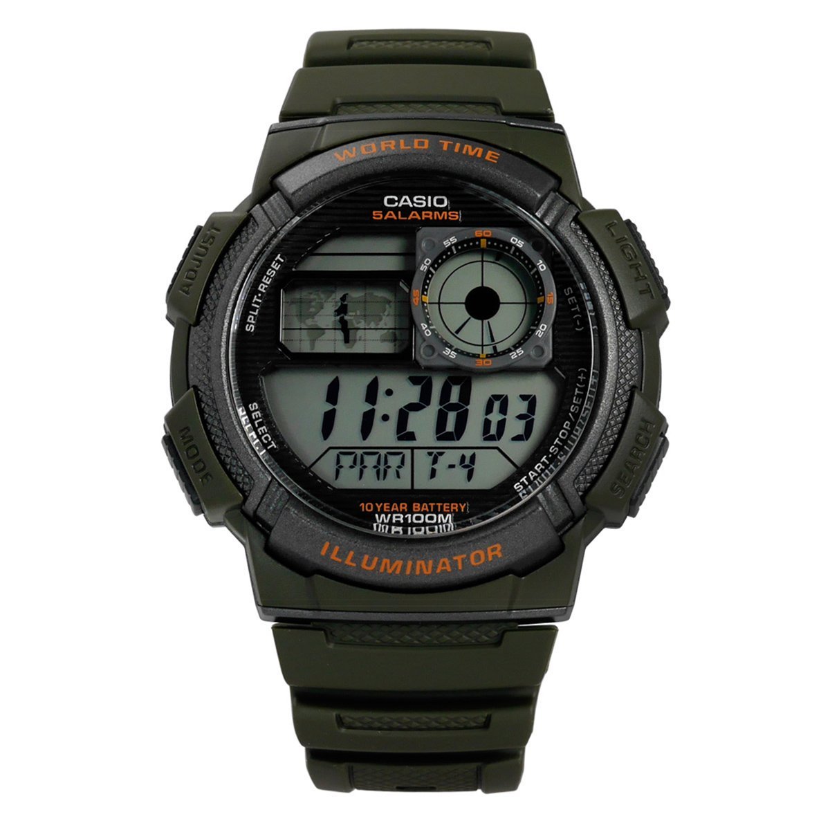 Casio Collection Herren Armbanduhr AE-1000W-3AVEF, Grün