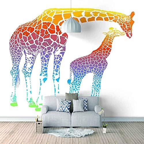 Tier Giraffe 3D Tapeten Wanddekoration Fototapete Sofas Wohnzimmer Wandbild Schlafzimmer-150cm×105cm