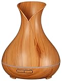 SIXTOL Vulcan Aroma Diffusor helles Holz 350ml | Ultraschall-Luftbefeuchter | Zur Luftbefeuchtung und Durchduftung von Zuhause, Schlafzimmer, Büro | Aromatherapie | Für ätherische Öle