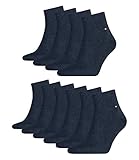 Tommy Hilfiger Herren Quarter Socken Kurzsocken Business Socken 342025001 10 Paar, Farbe:Blau, Größe:47-49, Menge:10 Paar (5x 2er Pack), Artikel:342025001-356 jeans