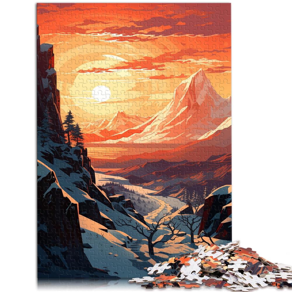 Puzzles Traveller Direction Puzzles für Erwachsene 1000 Puzzles Holzpuzzle Jedes Teil ist einzigartig - Anspruchsvolles Familienspaßspiel 1000 Teile (50x75cm)