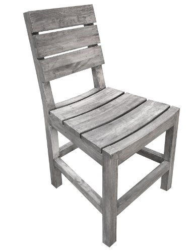 Strandgut07 Teakholz Stuhl recycelt finish, grau