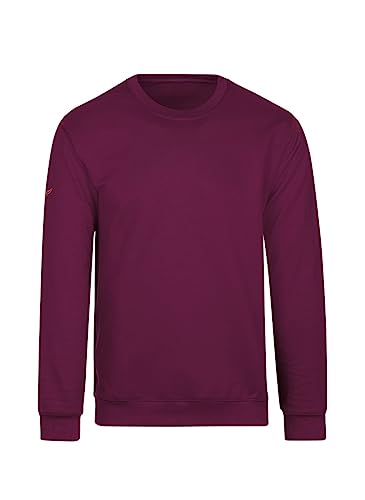 Trigema Herren 674501 Sweatshirt, Rot (Sangria 89, Large