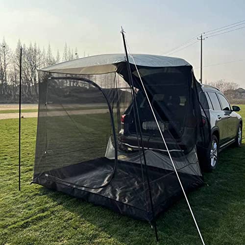 Auto Vorzelt Camping, Vielseitiges Autozelt, SUV-Heckklappenbefestigungszelt, Regenfliegen-Bildschirmraum for Camping(Screen Room Tent)