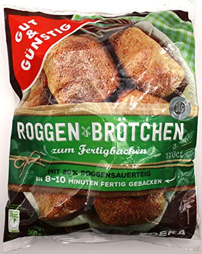 Gut und Günstig Roggenbrötchen, 12er Pack (12 x 560g)