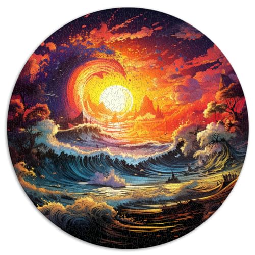 Puzzles Lernspiele Surfing Paradise 1000 Teile Puzzles 67,5x67,5cm Puzzles für die Wanddekoration Einzigartige Geburtstags