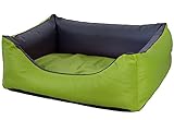 CopcoPet Rocco Orthopädisches Visco Hundebett Hundesofa Wendebett Kunstleder L/XL ca. 100 x 80 cm Orthopädisch Grün Grau