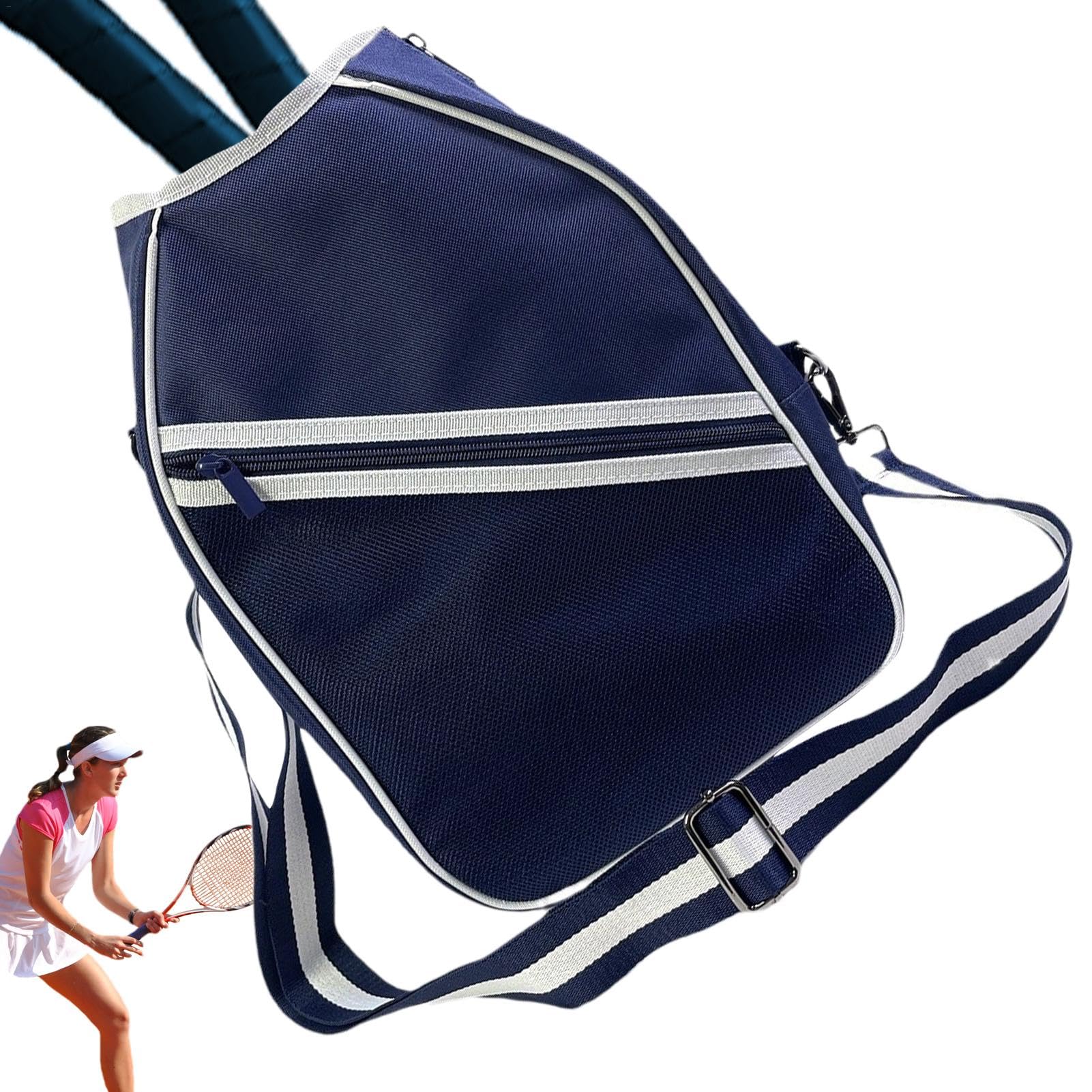 Xasbseulk Tennisschläger-Umhängetasche, Tennisschläger-Tasche | Schläger-Tennistasche | Schlägerträger für Männer und Frauen, leichte Umhängetasche für Tennisschläger, Badmintonschläger