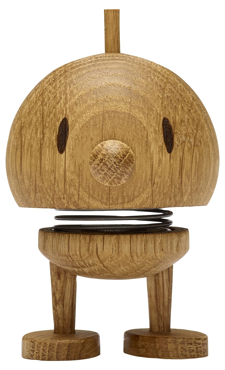 Hoptimist Bumble, Holzdeko, Wackelfigur aus Holz, Deko Skandinavisch, Deko Wohnzimmer, Schreibtisch Deko, Büro Gadgets, Tolle Kleine Geschenke, 4,5 x 5,8 x 7,6 cm, Small, Oak