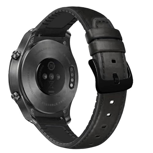 NEYENS Leder-Silikonarmband für Garmin Venu 2 Plus Handgelenkschlaufe für Garmin Vivoactive 4 3 / Forerunner 245 645 / Venu SQ Armband, For Venu SQ, Achat