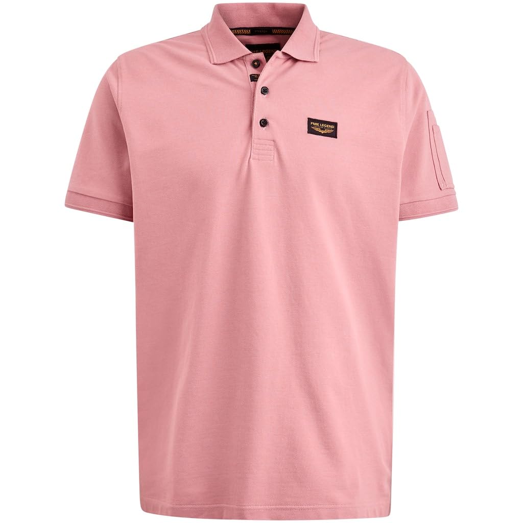 PME Legend Short Sleeve Polo Trackway Dusty Rose - XL