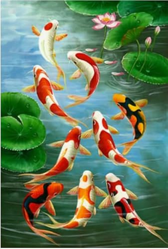 HfmQuisutron Koi Fisch Poster Puzzle 1000 Teile Holzpuzzle Für Erwachsene Kinder Lernspiel Familie Dekompression Spielzeug Geschenk Kw108Zt