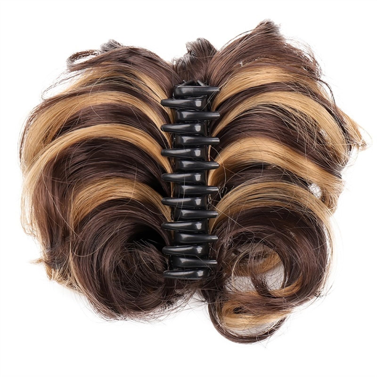 Haarteil Krallenklammer, unordentlicher Haarknoten, gewelltes, lockiges Haarteil, Chignon-Pferdeschwanz-Verlängerung, synthetische zerzauste Hochsteckfrisur-Haarverlängerung, Scrunchie-Haarteil for Fr