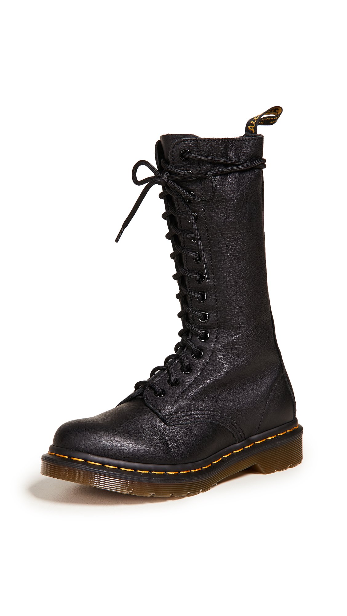 Dr. Martens 1B99 Virginia BLACK, Damen Combat Boots, Schwarz (Black), 43 EU (9 Damen UK)