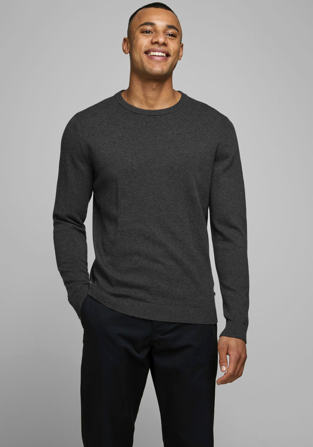 Jack & Jones Rundhalspullover "BASIC KNIT CREW NECK"