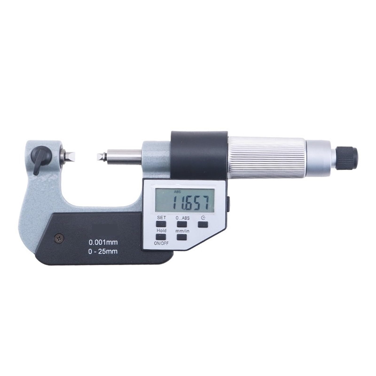 Mikrometer, 0–25 mm 25–50 mm digitale Gewinde-Mikrometer mit doppelter Messkraft,Digitaler Mikrometer(25-50mm)