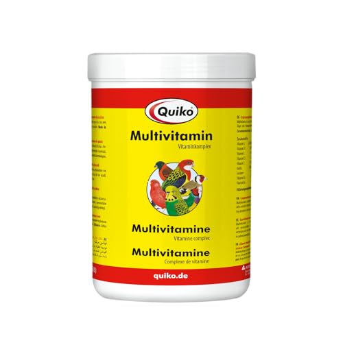 Quiko Multivitamin - Vitaminkomplex in Pulverform für alle Ziervogelarten, Dose, 1er Pack (1 x 750 g)