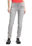 Cartoon Damen Boyfriend-Hose mit Reißverschluss Light Grey Denim,44