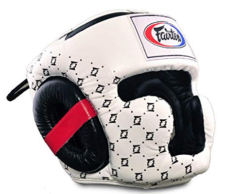 Fairtex Kopfschutz Spuer Sparring HG10, weiß/schwarz, L