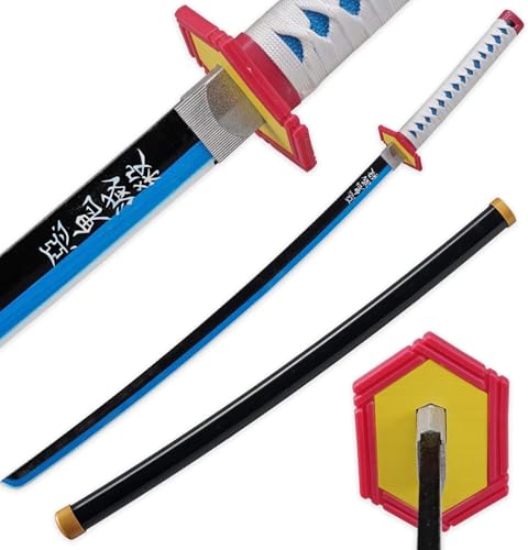 MAUXpIAO Anime Bambusschwert Cosplay, Kamado Tanjiro Schwert Katana 103 cm/40 Zoll schwerter/A2/A