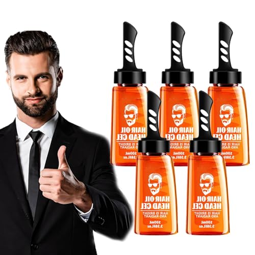 One-Comb Shaping-Styling Gelkamm, Männer-Haar-Styling-Gel mit Kamm, Männer-Haar-Styling-Gel mit Kamm, 2-in-1-Haarwachsgel für Herren mit Kamm (5PCS)