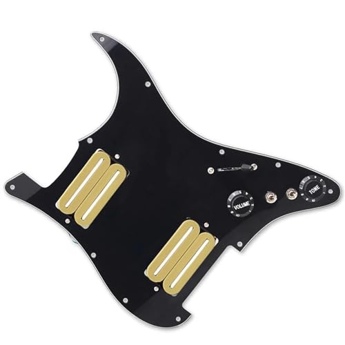 Standard-Pickguard-Tonabnehmer HH-Coil Splitting Schlagbrett für E-Gitarre, zwei mit Humbuckern beladene, vorverdrahtete Schlagplatte (Color : G)