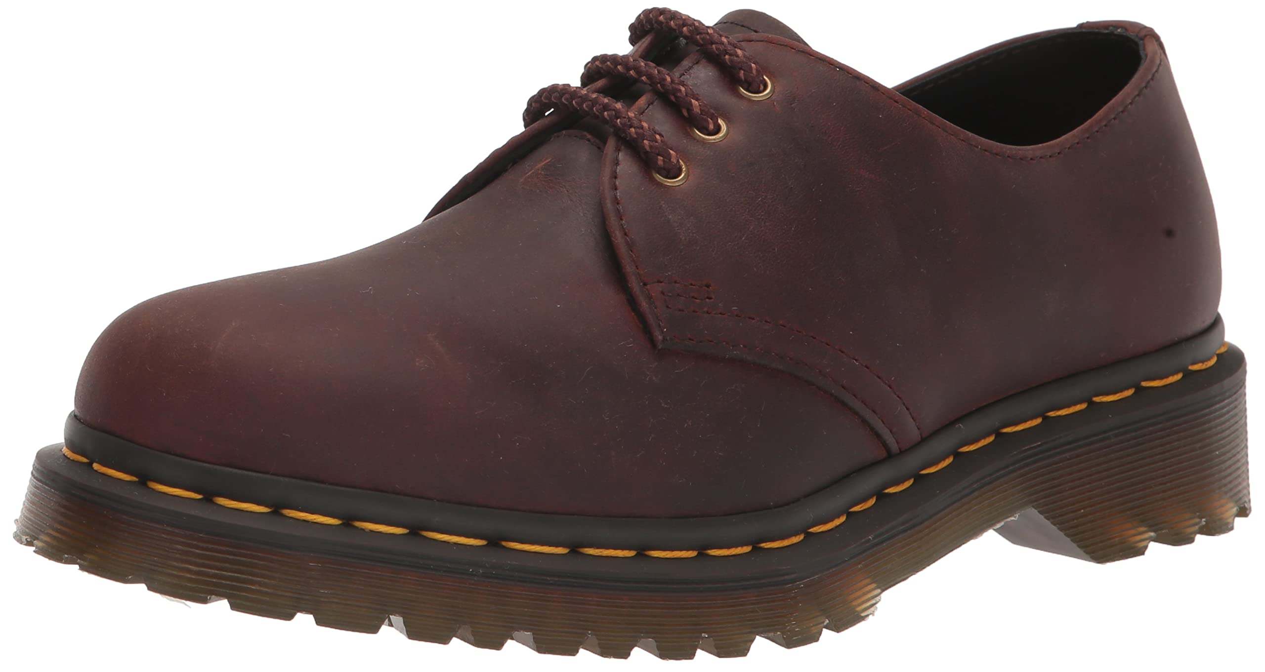 Dr. Martens Herren 1461 Flacher Slipper, Gewachstes Vollnarbenleder Kastanienbraun, 48 EU