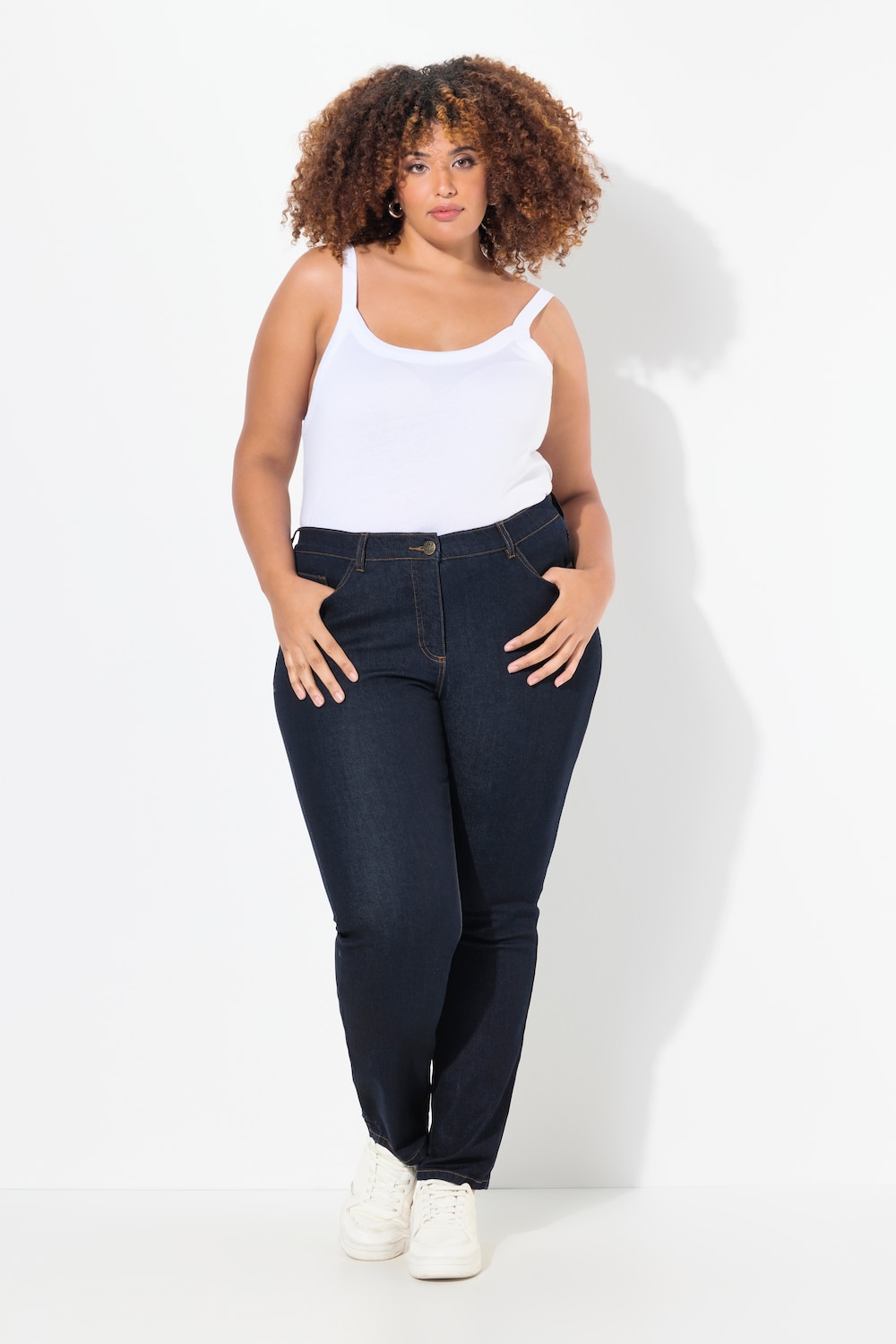 Große Größen Jeans Sammy, Damen, blau, Größe: 104, Baumwolle/Polyester/Viskose, Ulla Popken