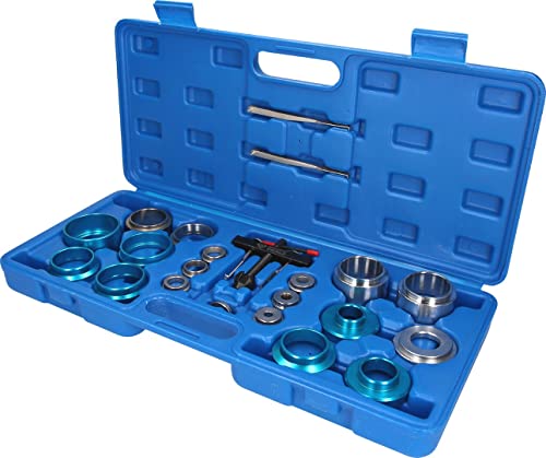 BRILLIANT TOOLS BT542030 Radialdichtring-Montage-Demontage-Satz, mit Stabilem Blauen Transportkoffer, 24-Tlg