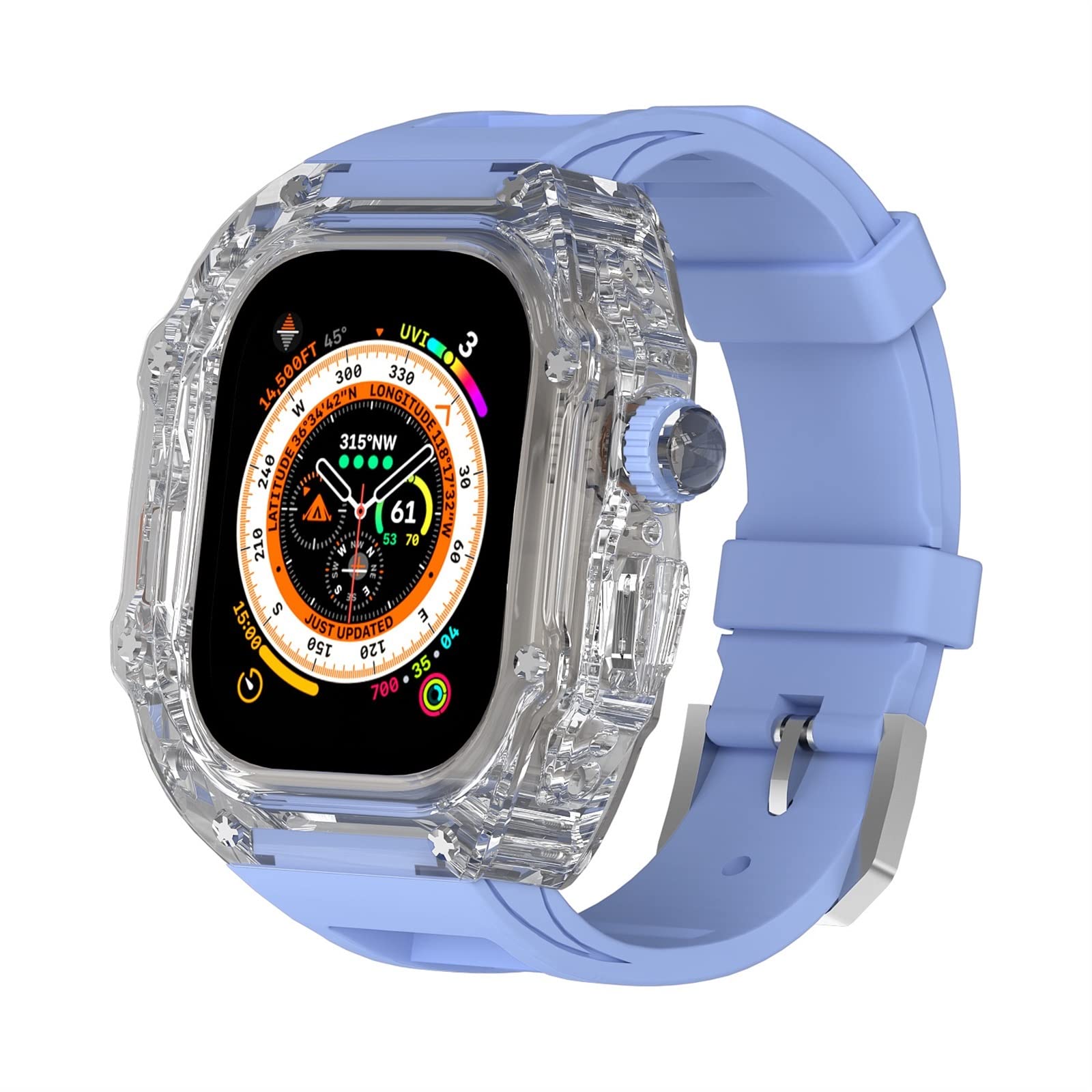 TONECY Armband für Apple Watch Ultra 49 mm, Schutzhülle Serie 8, 7, 6, 5, 4, SE, leicht, MOD-Kit, robuste Hülle