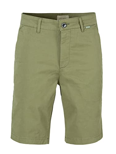 WOTEGA Spring - Männer Slim Fit Shorthose - Dunkelgrüne Chino Short Herren - Stretch Chino Short, Grün (Deep Lichen Green 180312), W31