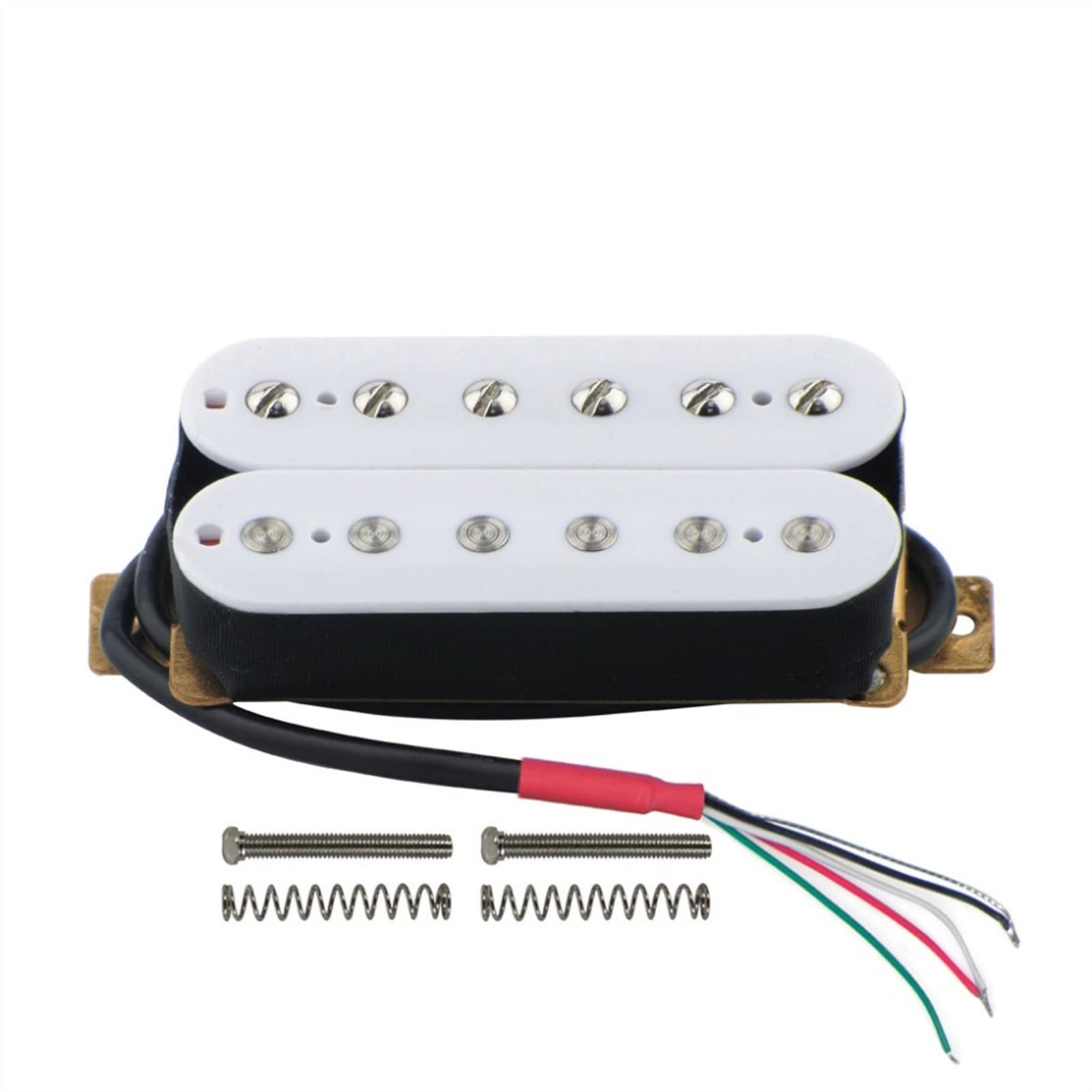 ZENGXUE Humbucker Pickup E-Gitarre-Hals-Pickup-Keramik-Magnet-Weiß-Gitarren-Zubehör Humbucker Tonabnehmer Set