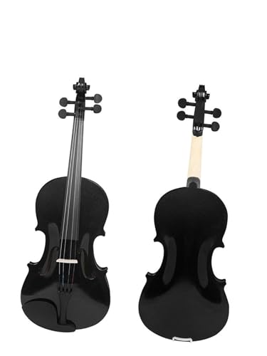 Standard Violine 4/4 Schwarze Violine Akustische Massivholz Violino Professionelle Saiteninstrument Violine Mit Bogen(Violin)