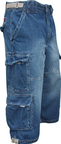 Jet Lag Cargo Shorts 3/4 Hose Modell 007 S, Größe:XXL, Farbe:Light Navy