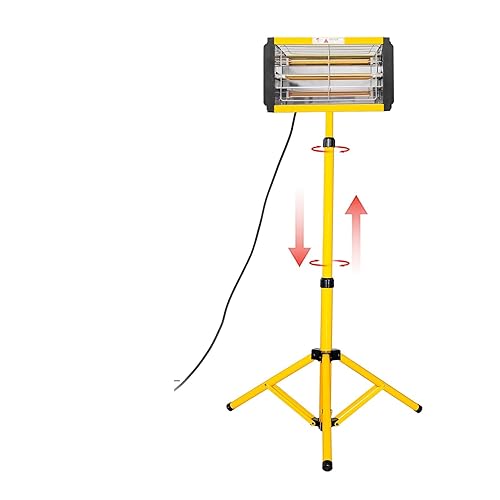 Lacktrocknungsmaschine, 1000 W Handheld Infrarot Lack Lampe Kurzwellen Heizung Backen Lampe Licht Heb Auto Körper Farbe Trocknen Lampe Auto Teile Reparatur Werkzeug(ZJ-SC-001-Y-yellow)