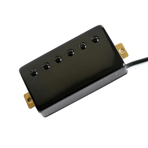 Gitarrenteile, schwarze Farbe, Standard-Humbucker-Gitarrensteg-Tonabnehmer mit geteilten Ausgangsdrähten Single-Coil-Tonabnehmer