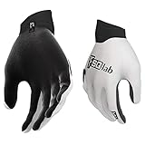 SQlab Unisex Sq-Gloves One11 Fahrrad Handschuhe, Weiß-Schwarz, L - Wide