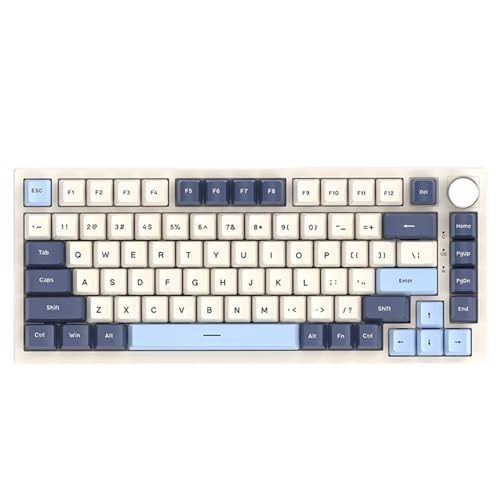 Bydezcon Gaming-Tastatur in voller Größe, Hintergrundbeleuchtung, leise, programmierbare Taste, kabelgebundene Tastatur für PC, Büro, mechanische Tastatur, Tastenlinienteilung, Gaming-Tastatur