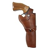 MDFCZXP Mittelalter Retro Taille Hängendes Leder Pistole Holster Steampunk Pirat Steinschloss Holster,Braun,20cm