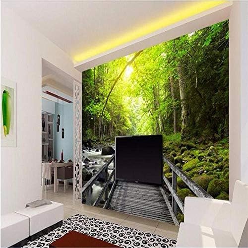 XLMING Natural Woods Holzbrücke 3D Tapeten Home Esszimmer Sofa Schlafzimmer Wohnzimmer TV Hintergrund-250cm×170cm