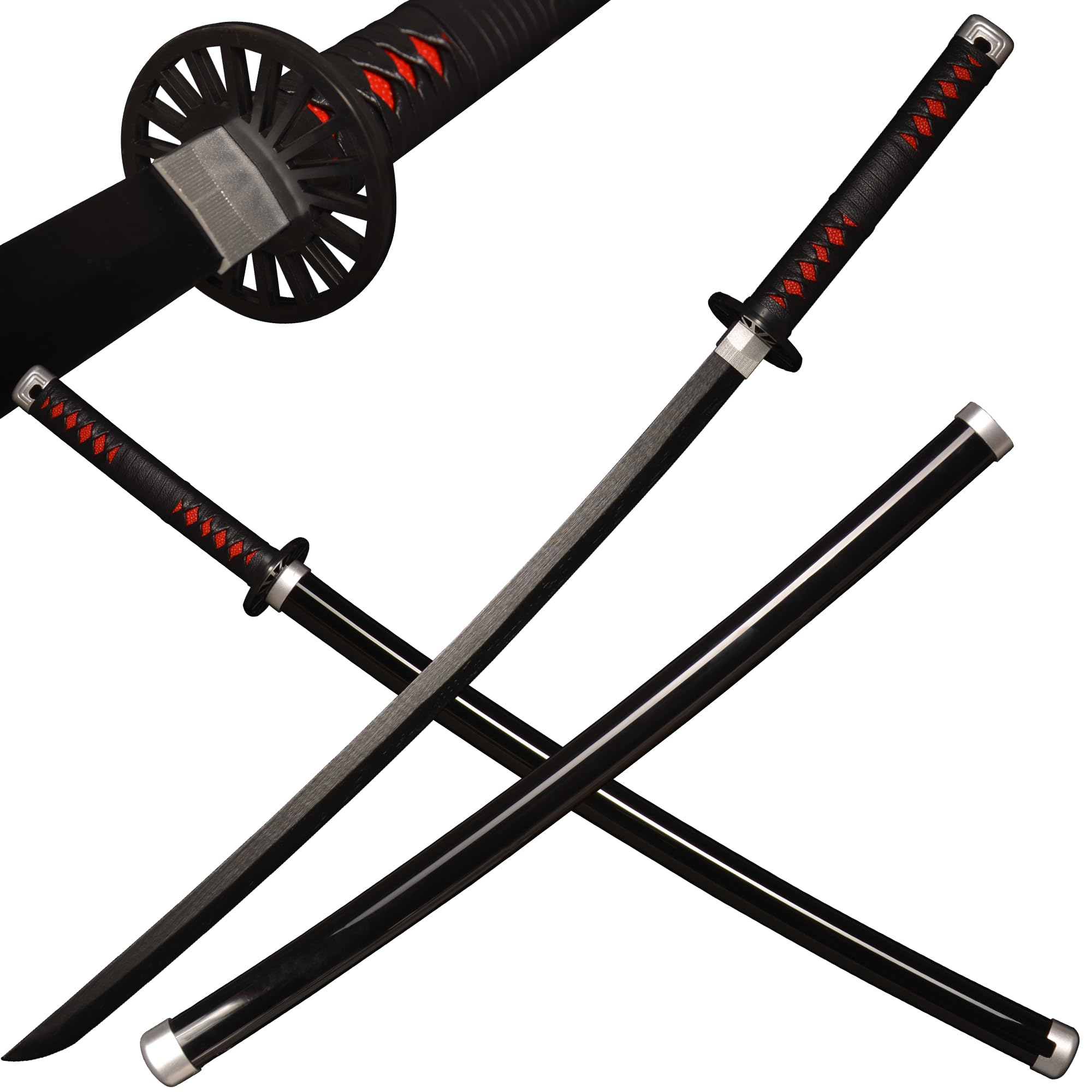 LQZJG Anime Bambus Schwert Cosplay Schwert,Kamado Tanjirou Schwert Katana 103cm/40 Zoll