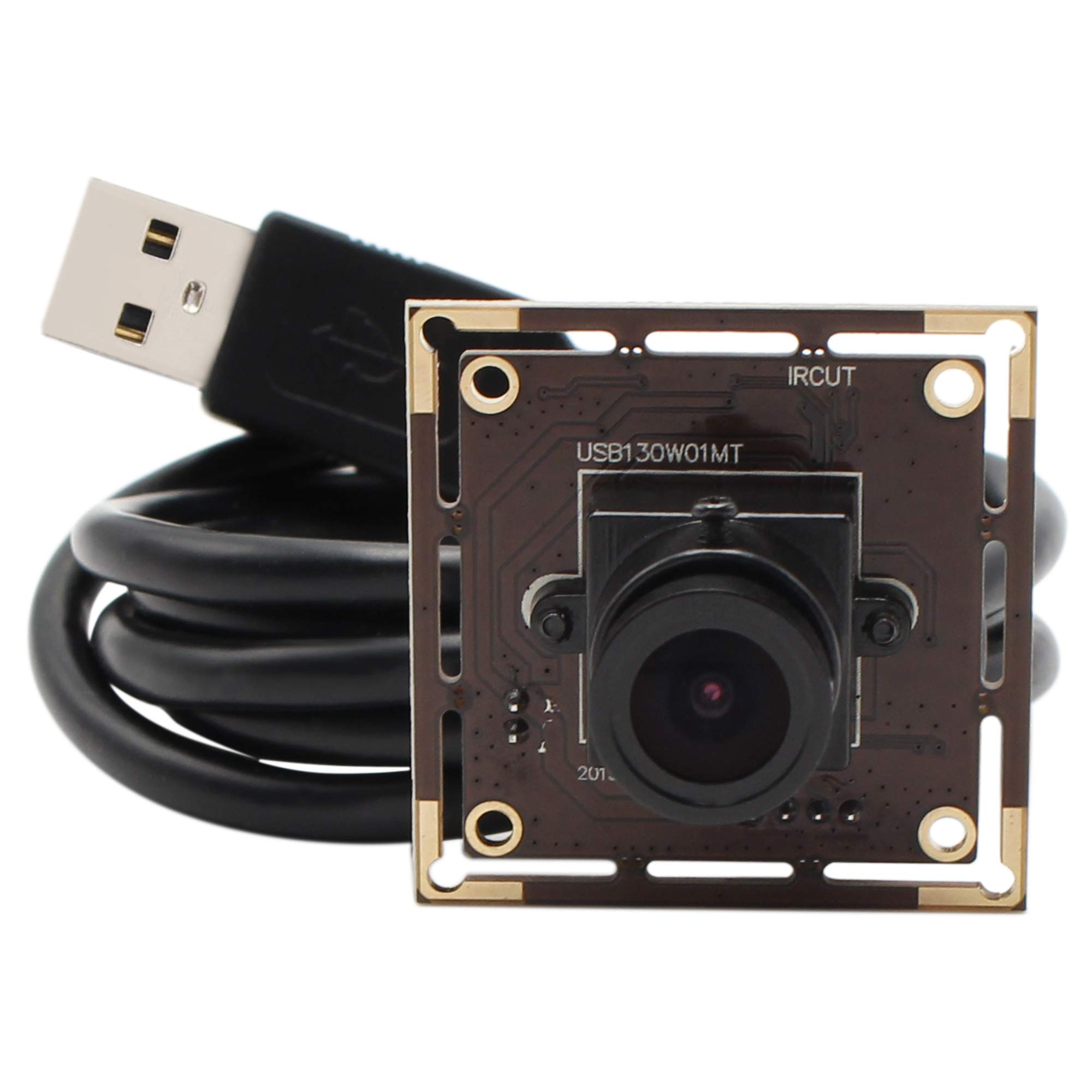 ELP 0.01 Lux Weitwinkel 2,1mm Objektiv 1.3MP Webcam,USB2.0 Low Illumination Kamera,Mini AR0331 Webcam Android Linux UVC 960P USB Kamera Modul USB130W01MT-L21