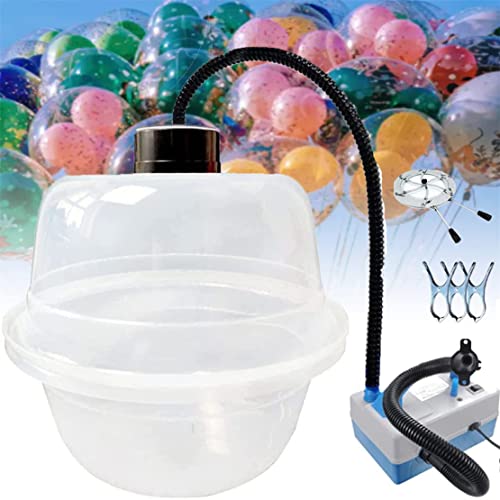 YSWBP Ballonfüllwerkzeug-Set, Ballonfüllmaschine, Ballonexpander zum Füllen von Plüschtieren, Geschenkverpackungsmaschine mit elektrischer Ballonpumpe, weiß