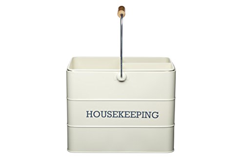 Kitchen Craft Aufbewahrungsdose, Aufschrift "Housekeeping", aus der Living-Nostaligia-Produktreihe, Creme