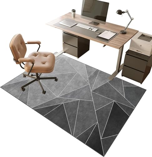 Robuste Bürostuhlmatten für Teppich- und Hartholzböden, 150 x 180 cm, Teppichschutz-Stuhlmatte für Zuhause und Büro – Gaming-Stuhlmatte, Bodenmatte, rutschfest – rollender Stuhl gleitet leic